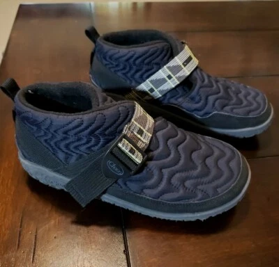 Women's Chaco Ramble Puff Slip On Booties Size 6.5 Black Adjustable Strap - Image 1 of 4