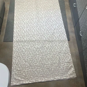 West Elm Beige Geometric Curtain Panels 48x108 Light Filtering Set of 2 - Picture 1 of 5