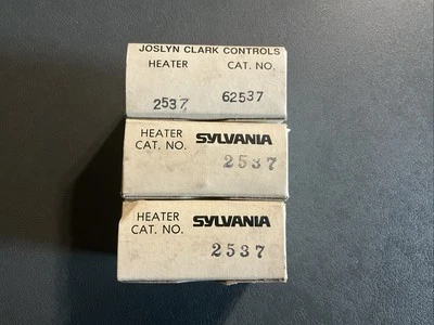 Lote de 3 calentadores de sobrecarga SYLVANIA 2537 Foto 1 de 4
