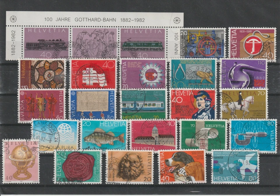 SWITZERLAND 1982 to '83  used / 1392 - Image 1 of 1