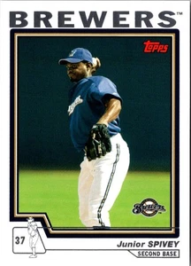 2004 Topps Traded & Rookies Junior Spivey #T59 Milwaukee Brewers Baseball Card - Picture 1 of 2