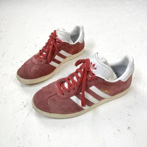 Adidas Gazelle Trainers Women’s UK Size 6 Red White Suede Casual Shoes - Picture 1 of 9