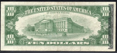 1963 A $10 compensación parcial error Foto 1 de 3