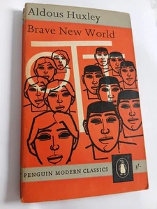 BRAVE NEW WORLD Aldous Huxley sci-fi 1962 Penguin Modern Classic paperback - Picture 1 of 2