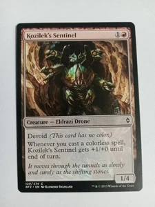 Kozilek's Sentinel - Battle for Zendikar #129/274 MTG Magic The Gathering - Picture 1 of 2
