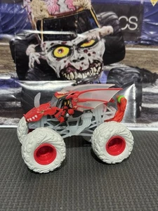 Monster Jam Dragonoid Red Wheelie Bar Loose Truck Elementals Series 19 1/64 - Picture 1 of 2