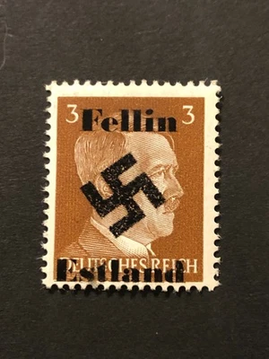 Alemania Segunda Guerra Mundial propaganda fantasía embalaje original (FELLIN-ESTLANDIA) 3 Rpf.  MNH/s1 #c25 Foto 1 de 2