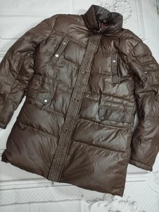 Abrigo acolchado largo acolchado negro vintage Moncler para mujer talla 4 XL - Imagen 1 de 10