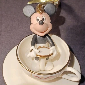 Taza de té Disney Mickey Lenox coleccionable sin caja nueva - Imagen 1 de 14