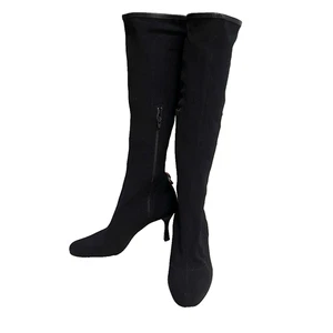Stivali Gucci tacco linea Shelly lunghi nylon nero EU34 usati - Foto 1 di 12
