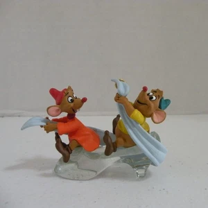 Ornamento de recuerdo vintage Gus y Jaq de Cenicienta sello 1997 hecho a mano - Imagen 1 de 14