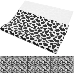 10 Pcs Festival Gift Wrap Cow Print Wrapping Paper Pattern Pwrapping - Picture 1 of 12