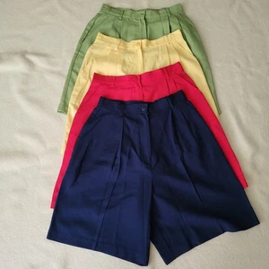 Lot of 4 Vintage 90's Shorts Women's Size 10 NWOT Sag Harbor Red Green Blue - Picture 1 of 20