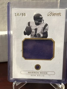 Warren Moon Oilers 2024 Keepsake Edition Jersey Gem Relic #14/99 - Bild 1 von 4