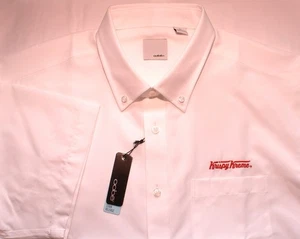 Krispy Kreme Donuts Dipendente Uniforme Bottone-Fronte Camicia, Uomo Taglia XL, NUOVO - Foto 1 di 2