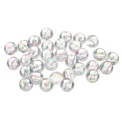 10mm Acrilico Perline,200pz Rotondo Perline Stile 1,Trasparente AB Colore - Immagine 1 di 4