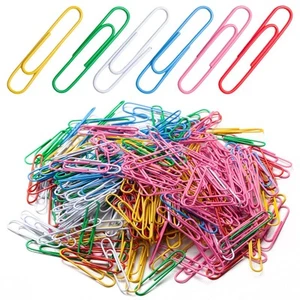 300Pcs Large Paper Clips, 2 Inch Jumbo PaperClips, Assorted Colors Paper Clip... - Picture 1 of 6