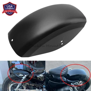 Matte Black Rear Fender Fits For Harley Davidson Sportsters Iron XL 883 XL 1200 - Picture 1 of 16