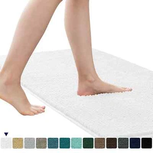 Subrtex Luxury Chenille Bathroom Rug Extra Soft and Absorbent Shaggy Rugs - Picture 1 of 20