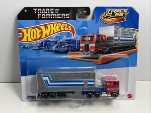 Hot Wheels Transformers 1:64 Track Fleet “OPTIMUS PRIME” Truck, NEW MUST SEE! - Picture 1 of 8