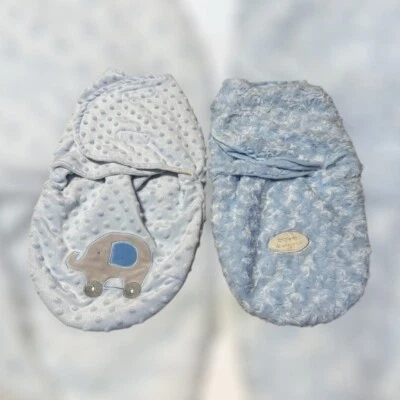 2 sacos de dormir Swaddle mantas Kyle & Deena Beyond Minky Swirl 3 - 6 meses Tb2 Foto 1 de 4