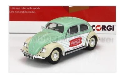 CORGI CC01201 VOLKSWAGEN - BEETLE MAGGIOLINO COCA-COLA 1951 - GREEN WHITE BEIGE  - Immagine 1 di 2