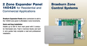 New! Braeburn 140424 2 Zone Expander Panel (Use w/ 140404 4 Zone Panel) - Picture 1 of 2
