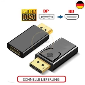 DisplayPort zu HDMI Adapter 1080 UHD DP auf HDMI Konverter für PC Laptop Monitor - Bild 1 von 6