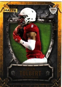 2022 Wild Card Matte Weekend Warrior Jalen Tolbert Rookie #WW-23-#8/25  MADE - Picture 1 of 1