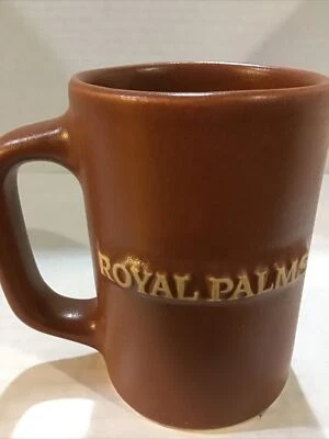 ROYAL PALMS COFFEE MUG. ROYAL PALMS EMBOSSED MUG. Art Deco 3D Mug. B124 - Изображение 1 из 4