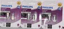 4 Bulbs Philips 1.2w/7w T5 Wedge Base 12v LED Landscape Light Bulb 463448