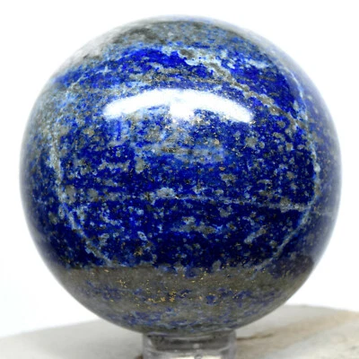 2.1 " Bleu Lapis Lazuli Sphère Avec / Pyrite Brillants Cristal Naturel - - Photo 1/4