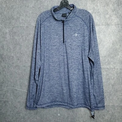 Пуловер Dunning Golf 1/4 на молнии синий мужской размер XL с облегающей талией толстовка - Изображение 1 из 4