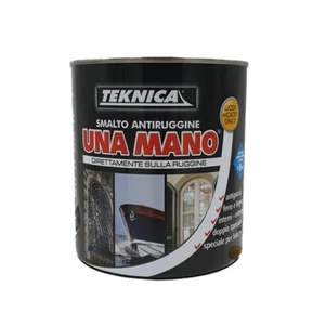 Smalto antiruggine Opaco UNA MANO 750 ml TEKNICA direttamente sulla ruggine - Foto 1 di 3