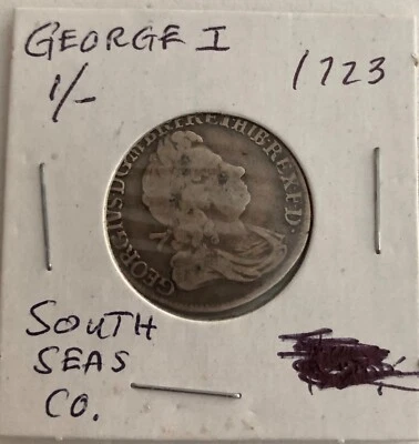 1723 - ВЕЛИКОБРИТАНИЯ ДЖОРДЖ I ЮЖНЫХ МОРЕЙ ВЫПУСК КОМПАНИИ - Изображение 1 из 2