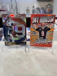 JOE BURROW 2021 Optic My House Prizm and Select Numbers SILVER PRIZM SP! Bengals - Picture 1 of 4