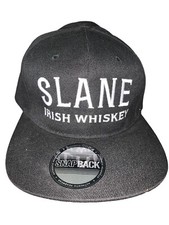SLANE IRISH WHISKEY Black/White PROMOTIONAL SNAPBACK Company Baseball Hat Cap