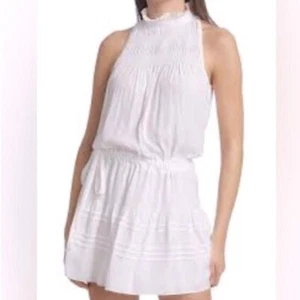 Ramy Brook Women’s White Flynn IvorySmocked Mini Dress SIZE M - Imagen 1 de 7