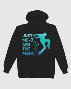 just me and the music Hoodie, Music Lover Hoodie, Music Party Hoodie, Party Wear - Picture 1 of 7