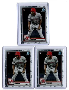 Lot of 3, 2020 Bowman Chrome Baseball #79 Aristides Aquino ROOKIE REDS - Picture 1 of 1