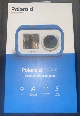 Polaroid Dual Screen WiFi Waterproof Sports Action Camera 4k - Blue 📸 NIB🌊 - Image 1 of 4