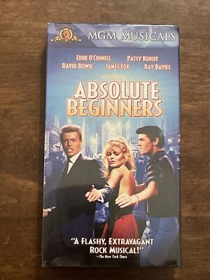 Absolute Beginners (New Sealed VHS 1986) David Bowie, Rock Musical Teen Movie - Image 1 of 4