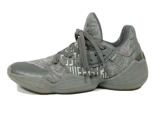 Adidas Men's Harden Vol 4 Gray 3 Cloud White Basketball Shoes Size 7.5 Great - Picture 1 of 9