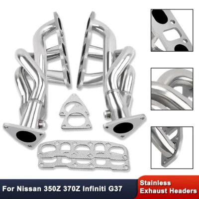 For Nissan 350Z&370Z Infiniti G37 3.5L 3.7L 2008-2013 Exhaust Headers Stainless - Image 1 of 4
