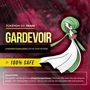 Gardevoir Pokemon #282 GO Gen 3 Hoenn 1100+ CP - Bild 1 von 4