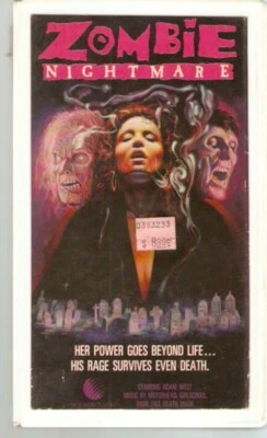 Zombie Nightmare ( RARE! VHS 1987) Adam West, Tia Carrere - Obscure Cult Classic - Image 1 of 2