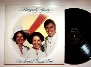 The David Fauss Trio Sincerely Yours Gospel Christian Vinyl LP Record VG+ - Picture 1 of 4