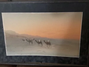 French Original Watercolor by Aimé-Félix Nicollerat– Signed 19th Century Rare - Picture 1 of 3