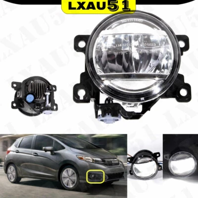 Faro antiniebla delantero del lado del pasajero con bombillas LED para Honda Fit 2015-2020 Foto 1 de 4