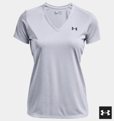 Under Armour HeatGear Women's Workout Running Tee Gray Medium New w/tags - Image 1 of 4